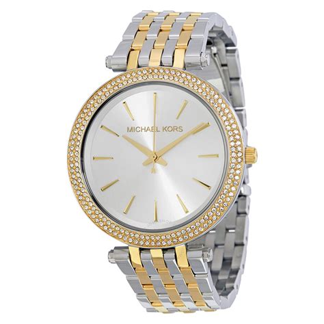 michael kors ladies 2 tone watch